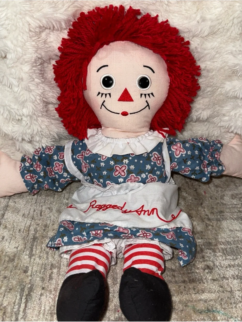 Raggedy Anne Rag doll 12” vintage doll